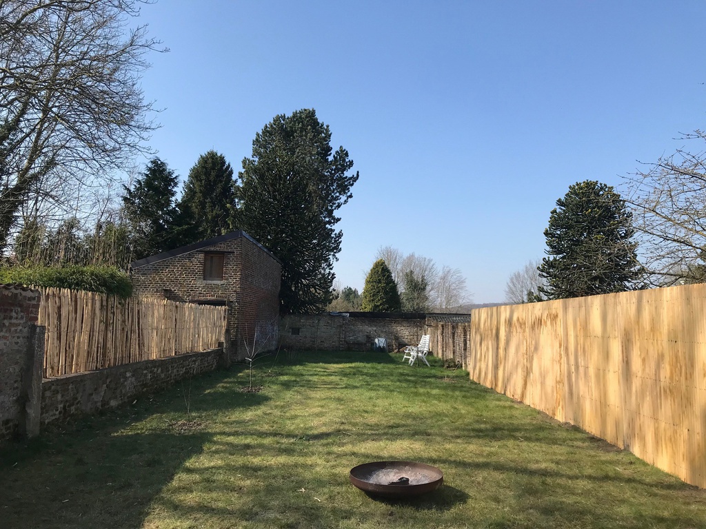 Panneau châtaignier jointif en échalas régulier Sepulchre